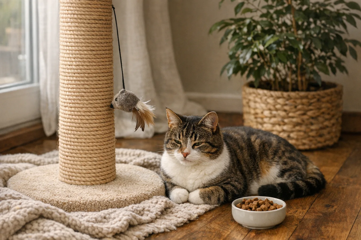 Jak nauczyć kota korzystania z drapaka bez stresu